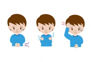 子供の症状（頭痛、腹痛、寒気）