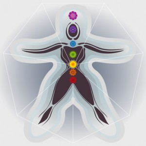 7 Chakras avec Mandalas Corps Fminin, Aura et Heptagone